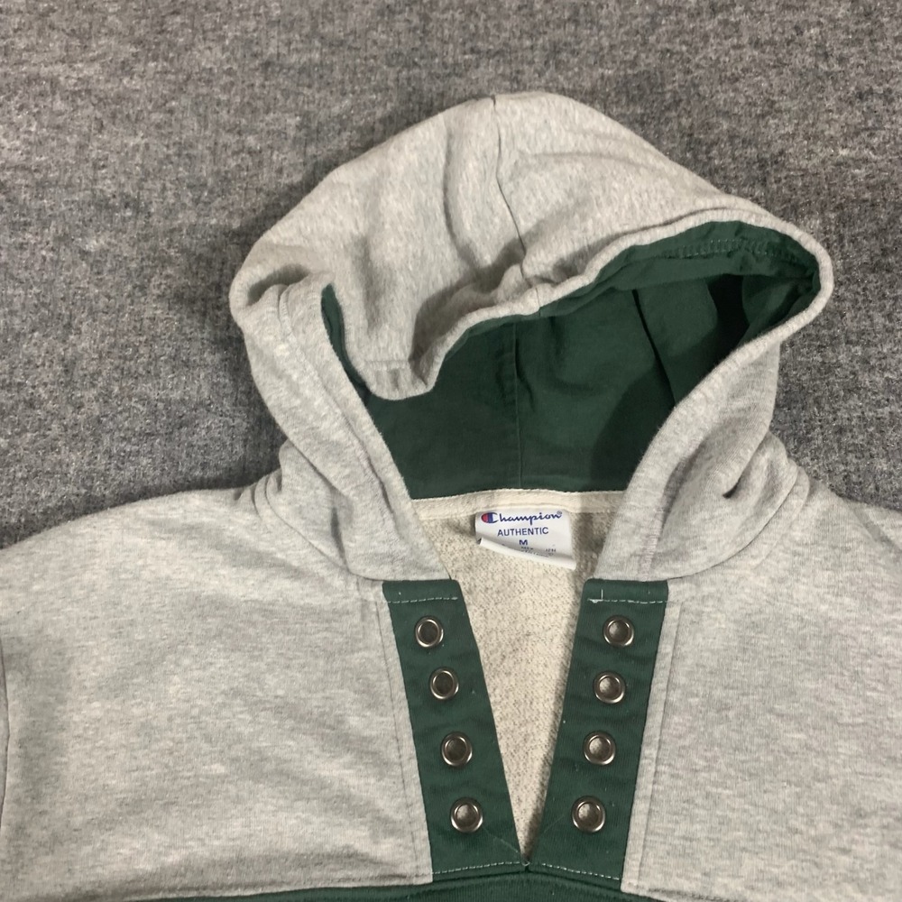 Michigan‎ State Spartans Hoodie Mens Medium Green Hockey Sweatshirt Pullover MSU - Picture 3 of 12